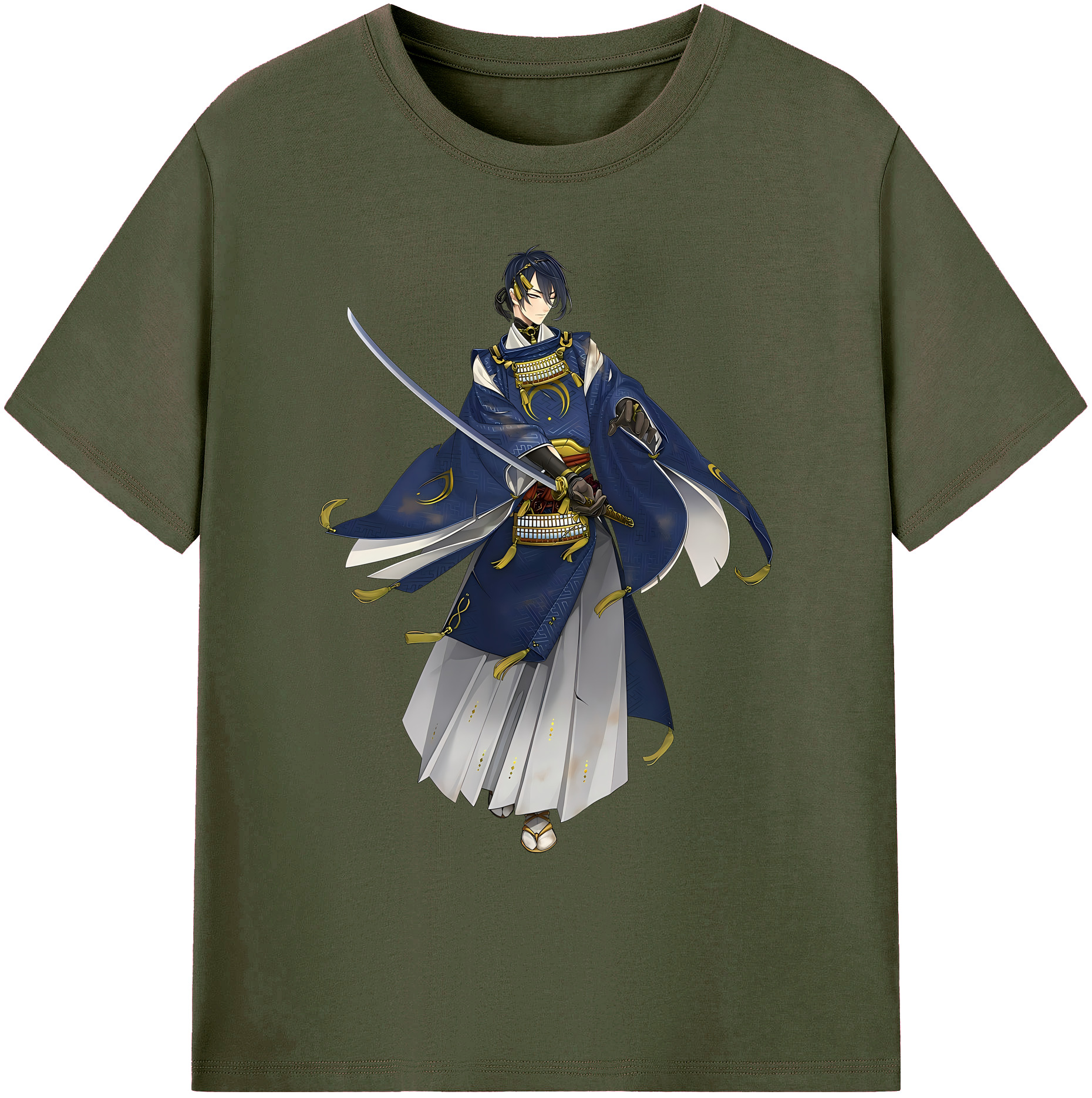 （画像用） 刀剣乱舞 Touken Ranbu 綿100％ メンズ半袖Tシャツ｜肌触りやわらか＆通気性